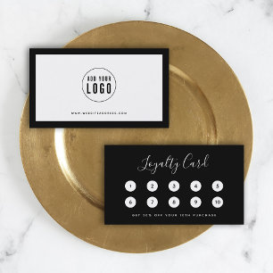 Add Your Logo Editable Border Colour Loyalty Card