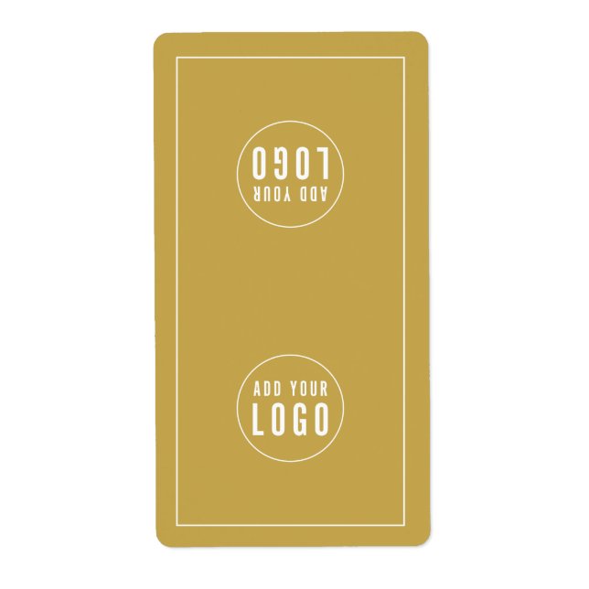 Add Your Logo Editable Colour Bag Packaging Sticke (Front)