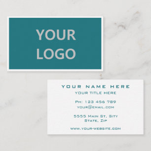 Add Your Logo - Elegant Professional - Business Card
