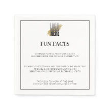 Add Your Logo Fun Facts Business Corporate Events