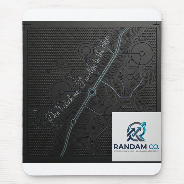Add Your Logo | Futuristic Neon Cyberpunk Hexagon  Mouse Pad (Front)