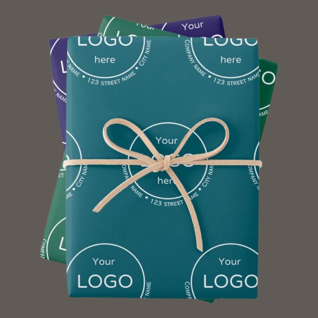 Add your logo gift Wrapping Paper Set of 3  (Creator Uploaded)