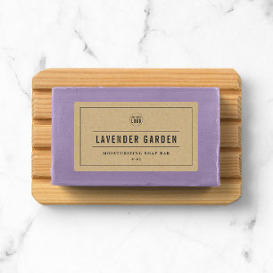 Add Your Logo Grey Border & Lines Kraft Product