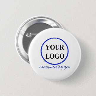 ADD YOUR LOGO HERE CUSTOM WEDDING 6 CM ROUND BADGE