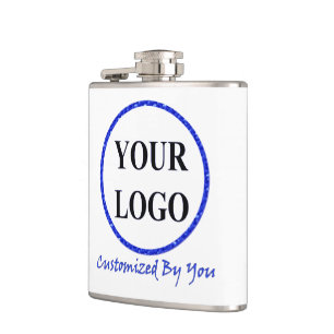 ADD YOUR LOGO HERE CUSTOM WEDDING GIFT Flask