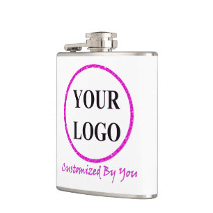 ADD YOUR LOGO HERE CUSTOM WEDDING GIFT Flask