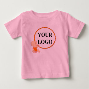 ADD YOUR LOGO HERE For Kids Baby Girl 1st Birthday T-Shirt