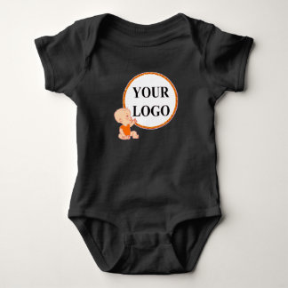 ADD YOUR LOGO HERE For Kids Baby Shower Party Bodysuit