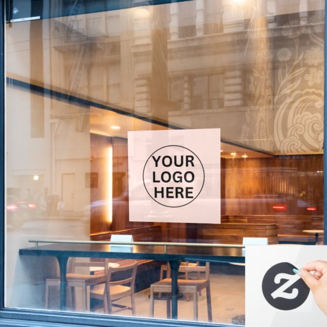 Add Your Logo Here l Professional Blush Pink (Cafe Window)