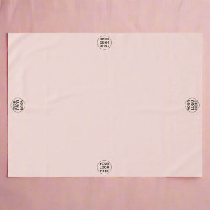 Add Your Logo Here l Promotional Blush Pink Tablecloth
