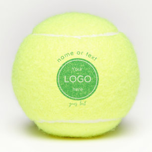 Add your logo herec company club logo green tennis balls