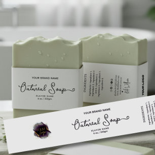 Add your logo Homemade Soap belly band label Invitation Belly Band