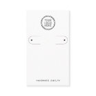 Add Your Logo Hoop Earring Display Card