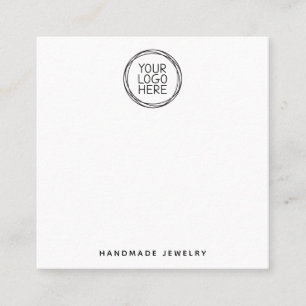 Add Your Logo Hoop Earrings Display Card