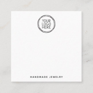 Add Your Logo Hoop Earrings Display Card