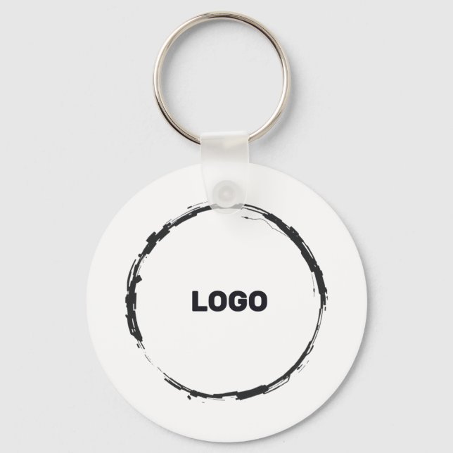 add your logo in a key ring (Front)