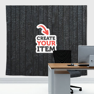 Add your logo Japanese Charred Wood Zoom Backdrop Tapestry