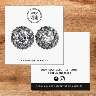 Add Your Logo Jewellery Display Card