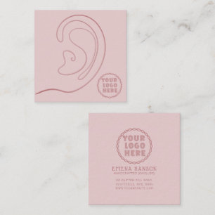 Add Your Logo jewellery Earrings Pink Display Card