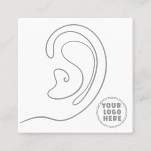 Add Your Logo Jewellery Earrings  Square Business Card