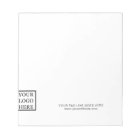 Add Your Logo Minimalist Black and White Business