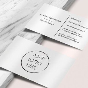 Add Your Logo Minimalist Elegant Simple Business Card