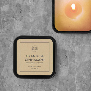 Add Your Logo Minimalist Kraft Product Label