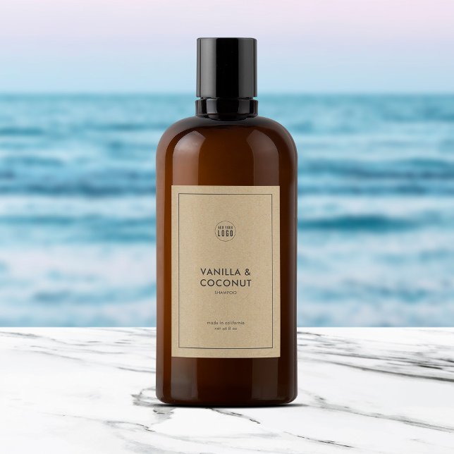 Add Your Logo Minimalist Kraft Product Label (Creator Uploaded)