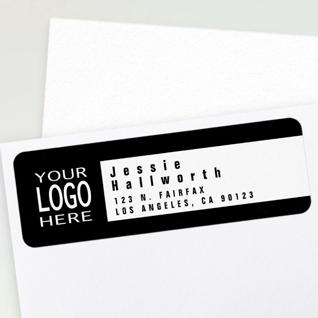 Add Your Logo | Modern Styled Return Address (Creator Uploaded)