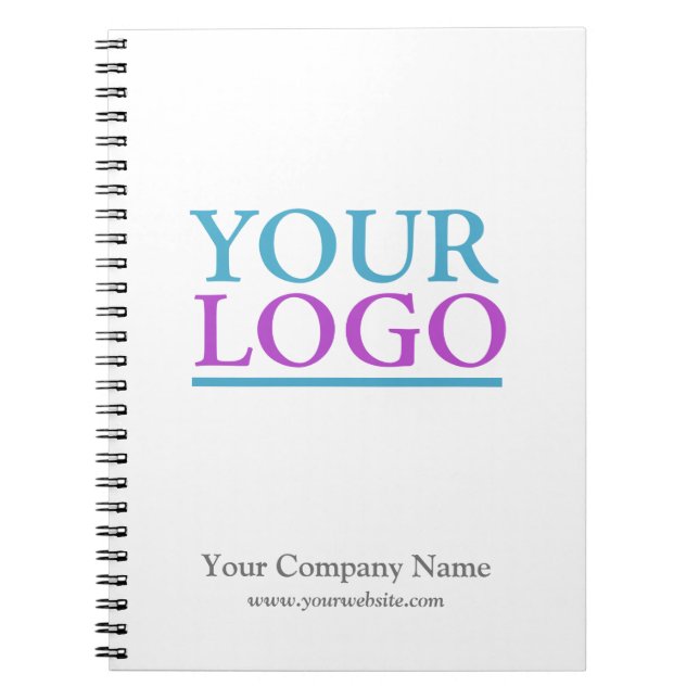 Add Your Logo, Name & Website Promotional Vs2 Notebook (Front)