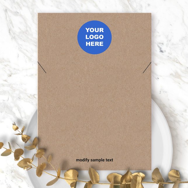 Add Your Logo Necklace  Kraft Display Card (Creator Uploaded)