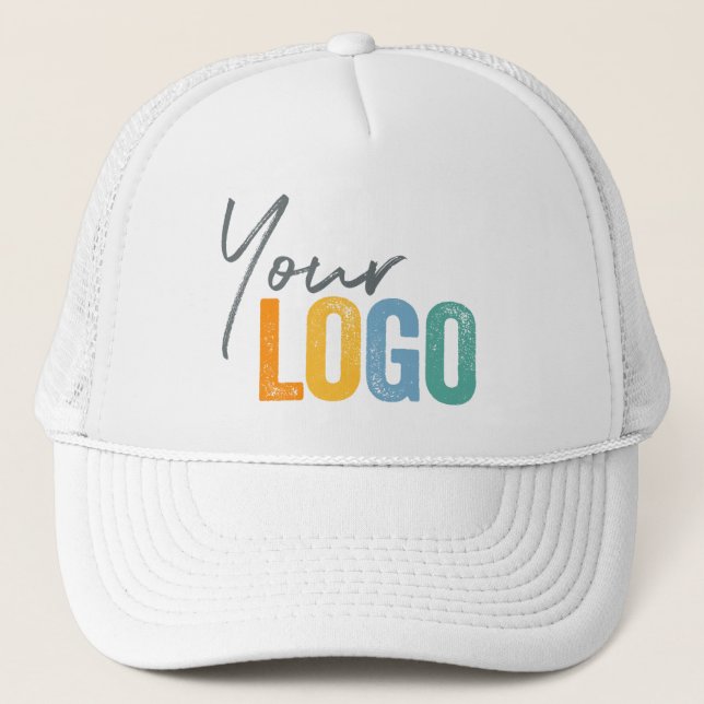 Add Your Logo, No Minimum, Green Promotional Logo  Trucker Hat (Front)
