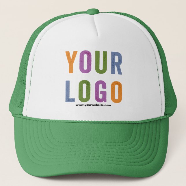 Add Your Logo, No Minimum Promotional Logo Trucker Hat (Front)