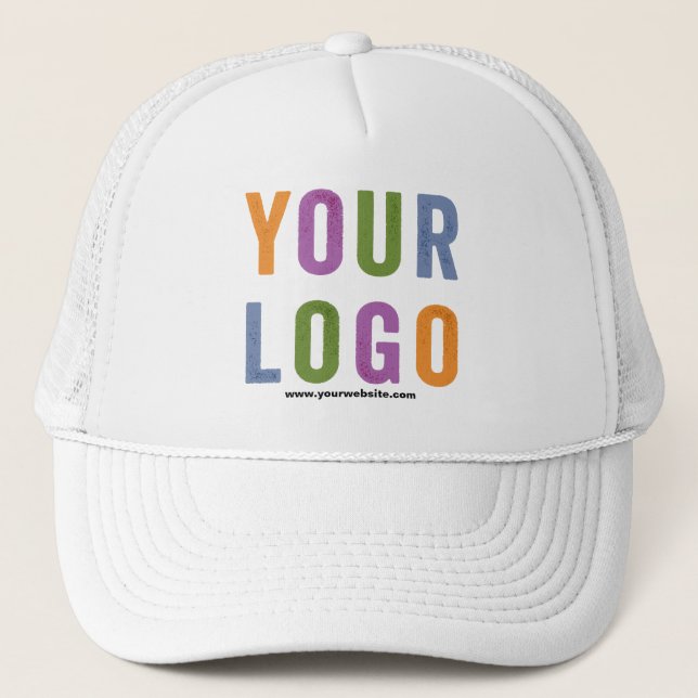 Add Your Logo, No Minimum Promotional Logo Trucker Hat (Front)
