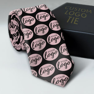 Add Your Logo Pattern - Business Modern Minimalist Tie