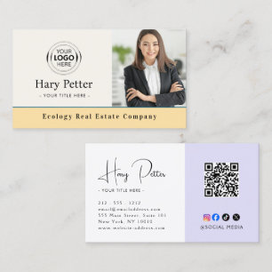 Add Your Logo & Photo   Agent  Business Card