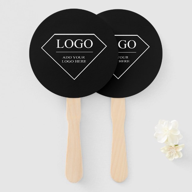 Add Your Logo Portable Hand Held Fans For Hands (Front and Back)