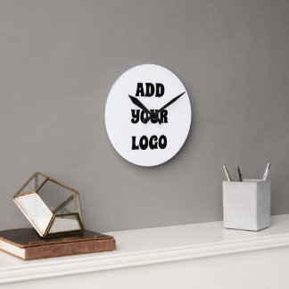 ADD YOUR LOGO ROUND CLOCK