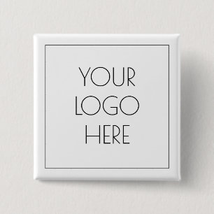 Add Your Logo Simple  15 Cm Square Badge