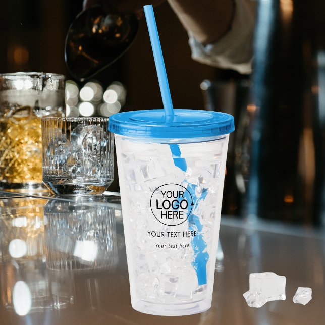 Add Your Logo Simple Typography  Acrylic Tumbler (Add Your Logo Simple Typography Acrylic Tumbler)