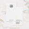 Add Your Logo Simple White Earring Display Card