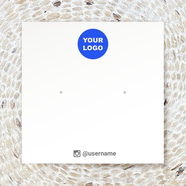 Add Your Logo Stud Earring Jewellery Display (Creator Uploaded)