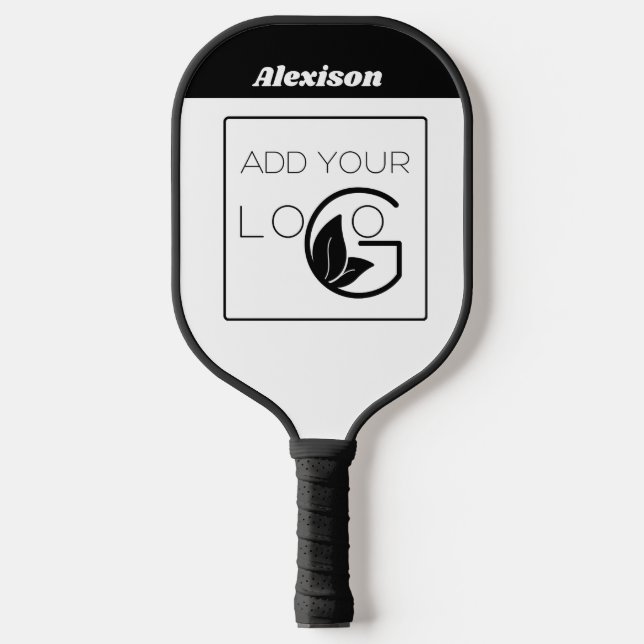 Add Your Logo text company name Pickleball Paddle (Front)