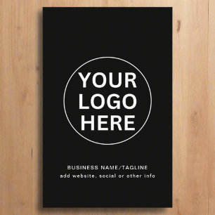 Add Your Logo & Text Here l Black & White Promo  Flyer
