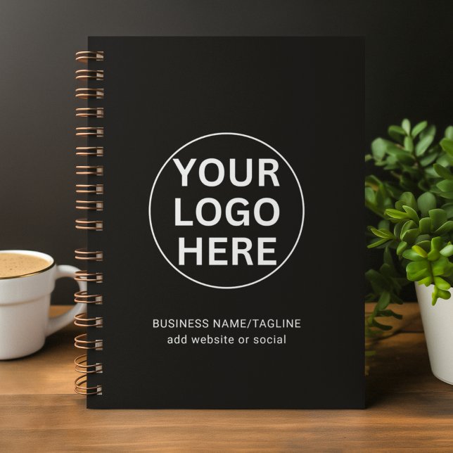 Add Your Logo & Text Here l Black & White Promo  Notebook (Creator Uploaded)
