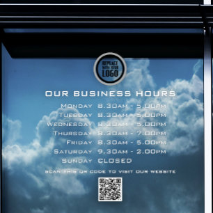  Add Your Logo Text QR Code Business Opening Hours