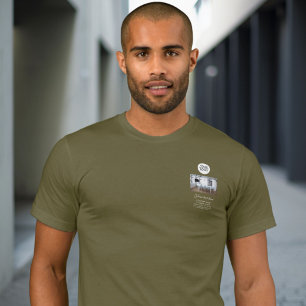 Add your Logo with Custom Text and Photo Promotion T-Shirt