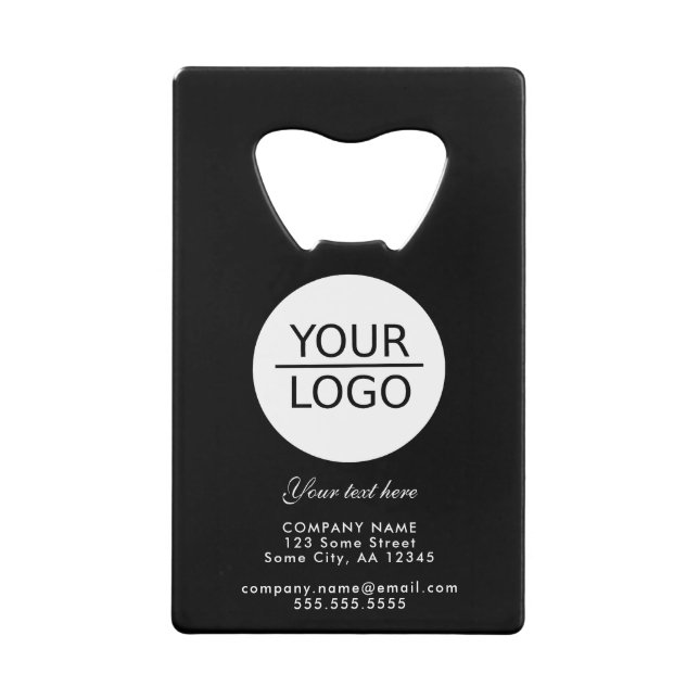Add your Logo with Custom Text Promotion Black (Front)