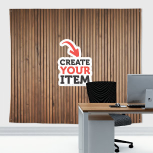 Add your logo Wood panels Zoom Backdrop Brown Tapestry