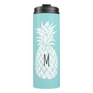 add your monogram personalised pineapple thermal tumbler